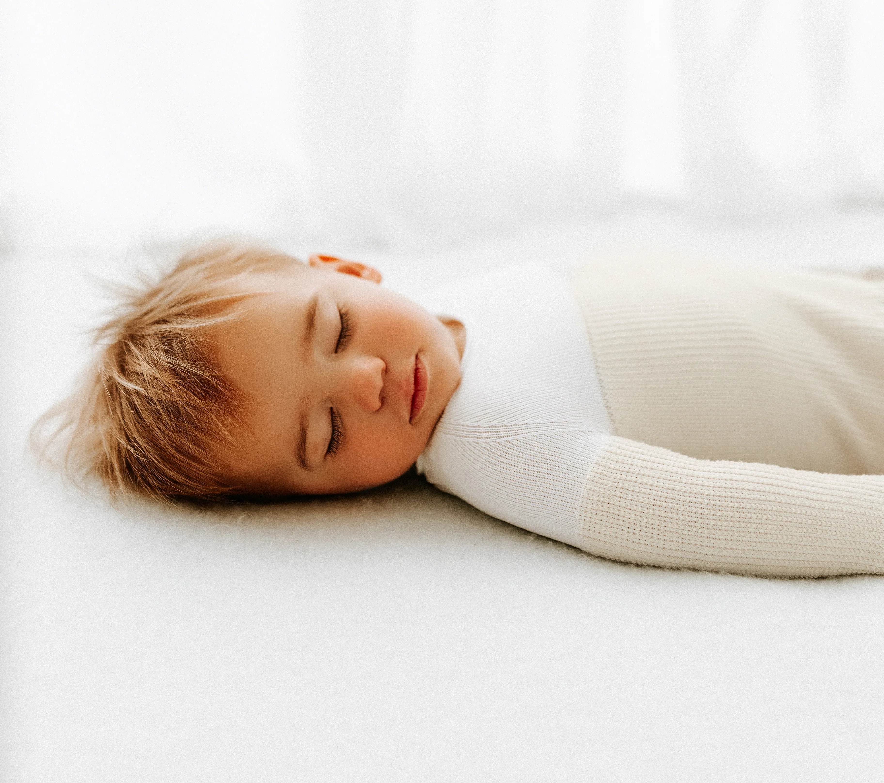 Bamboo Blend Beige Arms Out™ Long Sleeve Sleep Sack - Image 4