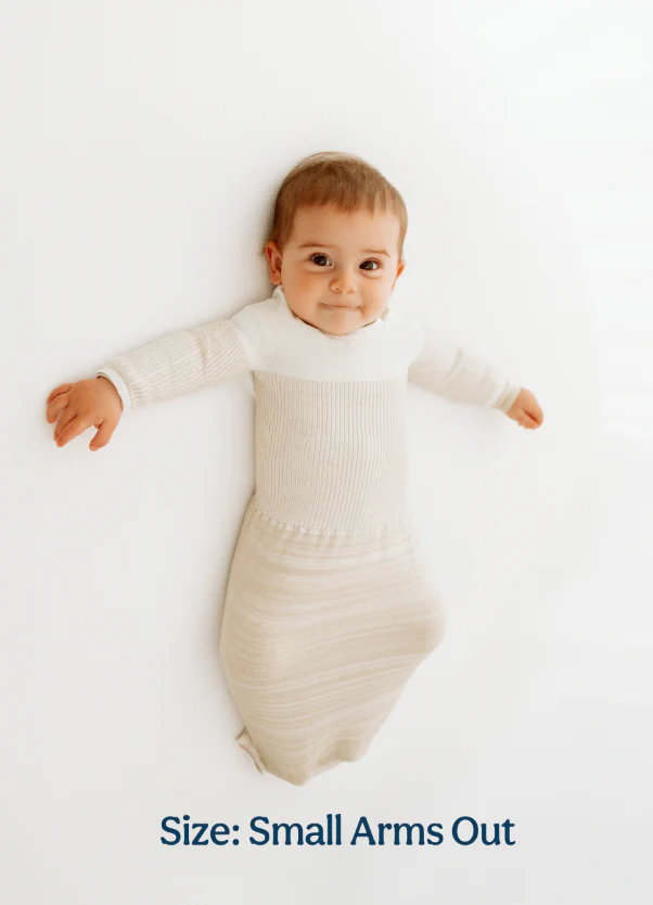 Bamboo Blend Beige Arms Out™ Long Sleeve Sleep Sack - Image 6