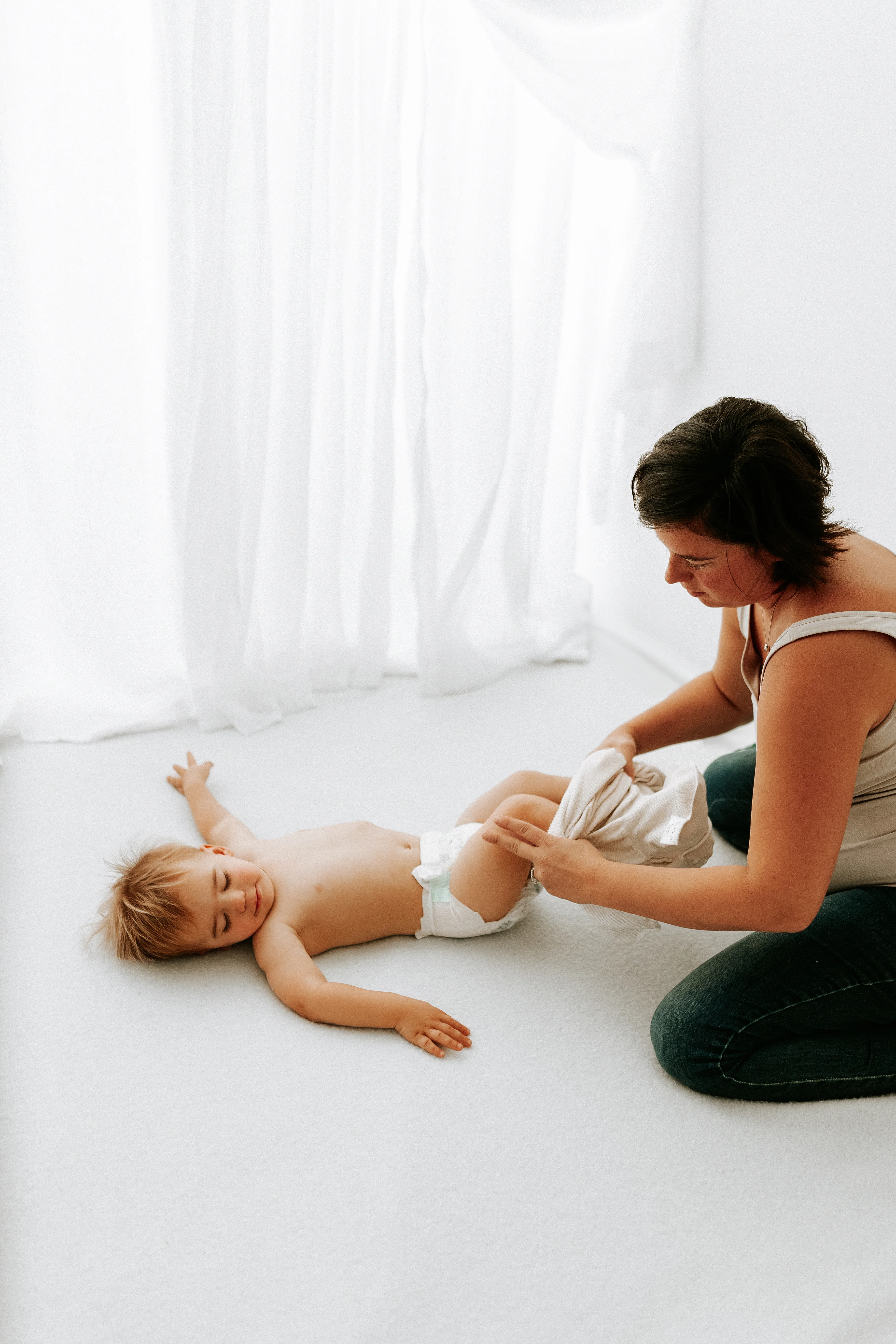 Bamboo Blend Beige Arms Out™ Long Sleeve Sleep Sack - Image 10