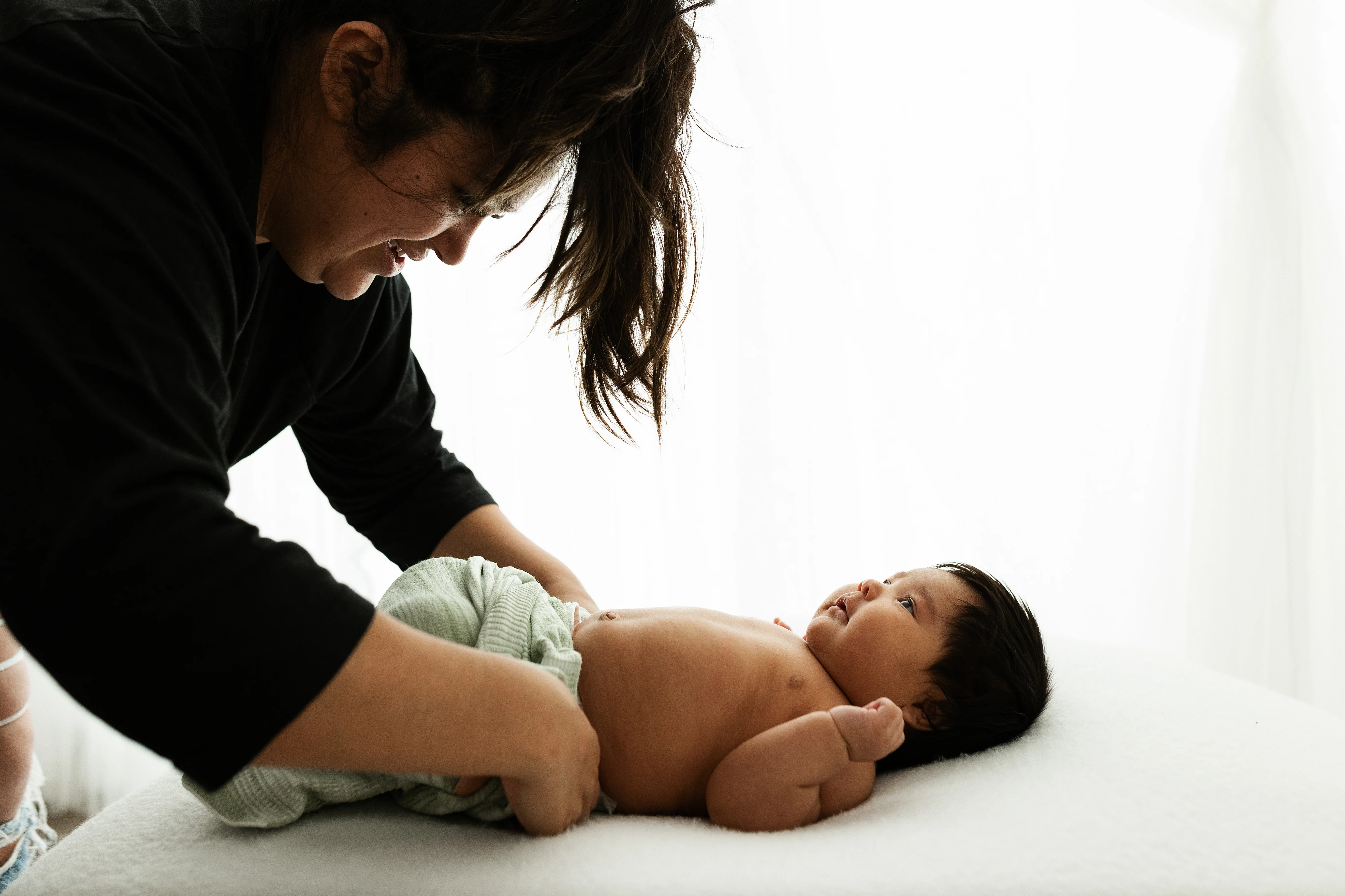 Bamboo Blend Mint Swaddle Sleep Sack - Image 8